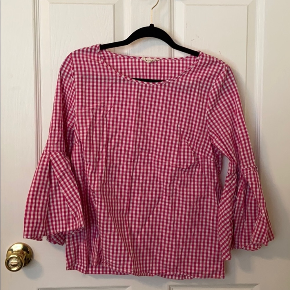 Pink Checkered Blouse
